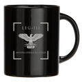 Tazza Nera tazza sfondo nero con insegna III LEGIONE AUGUSTA