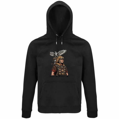Felpa Organica Unisex Cappuccio Aquilifero