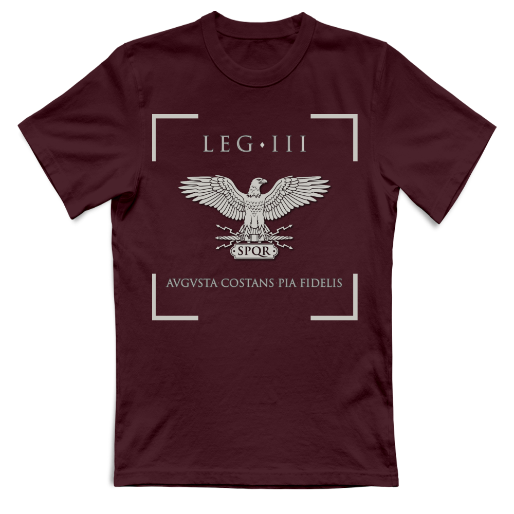 T-Shirt Unisex Maglietta III Legione Augusta Argento -  Aquila Ro