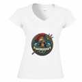 T-Shirt Donna Scollo V TERRA MARIQUE - Per terra e per mare