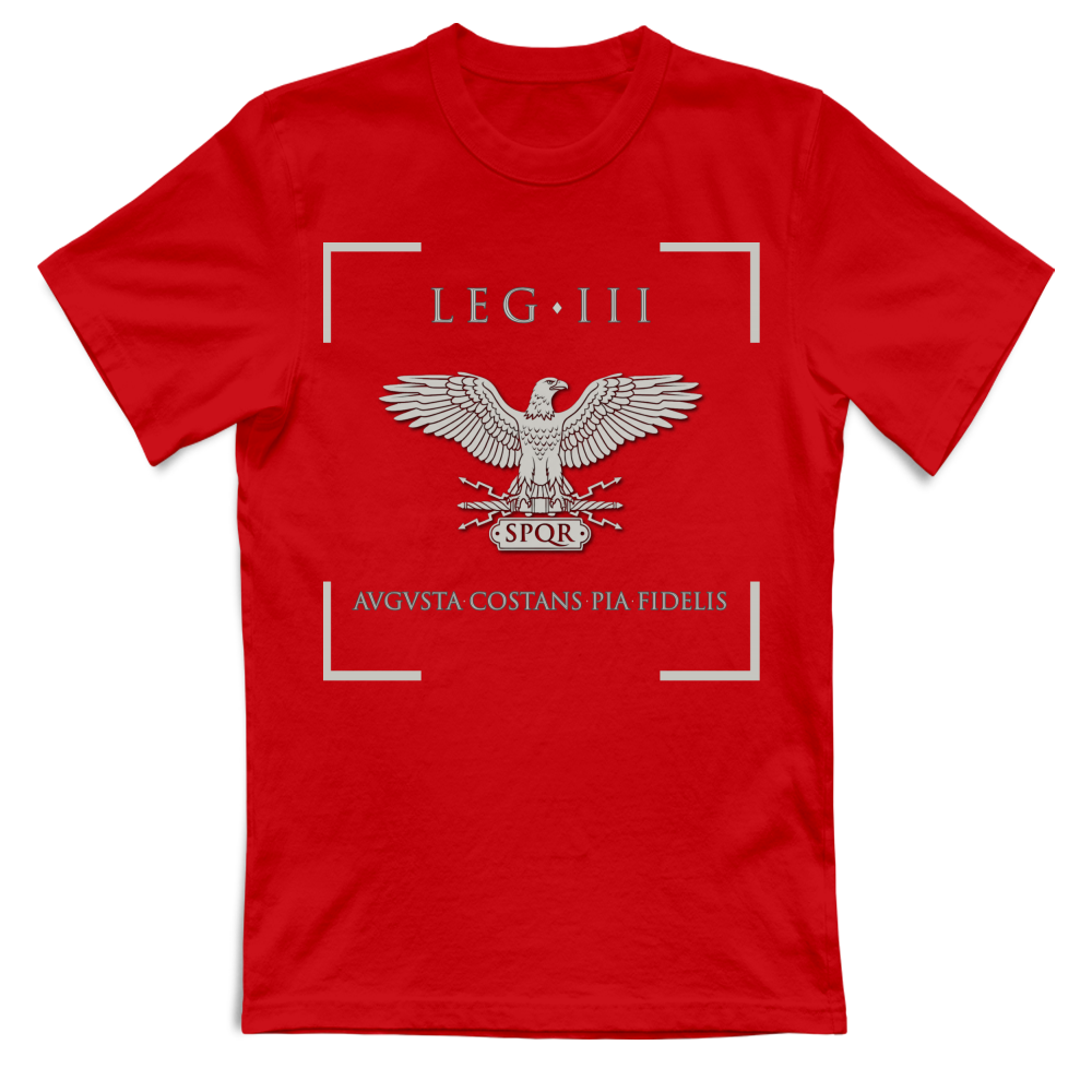 T-Shirt Unisex Maglietta III Legione Augusta Argento -  Aquila Ro