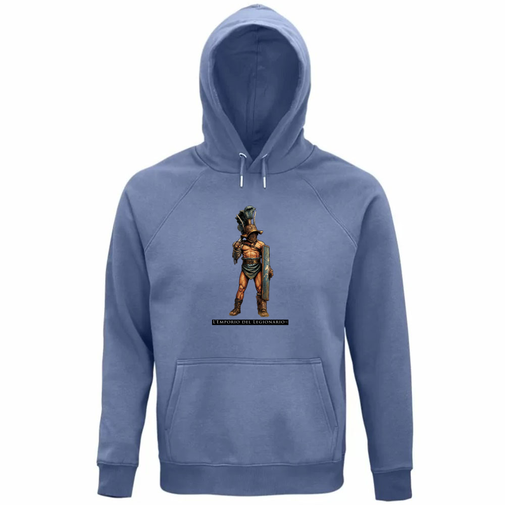 Felpa Organica Unisex Cappuccio Mirmillone