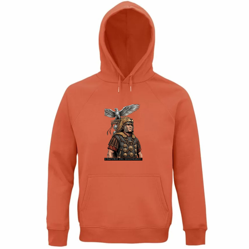 Felpa Organica Unisex Cappuccio Aquilifero