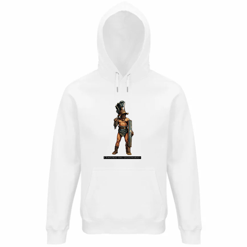 Felpa Organica Unisex Cappuccio Mirmillone