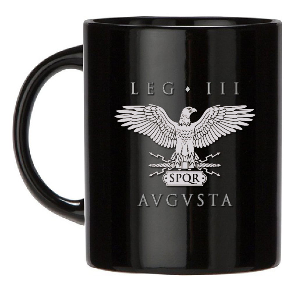 Tazza Nera LEGIONE III AUGUSTA argento