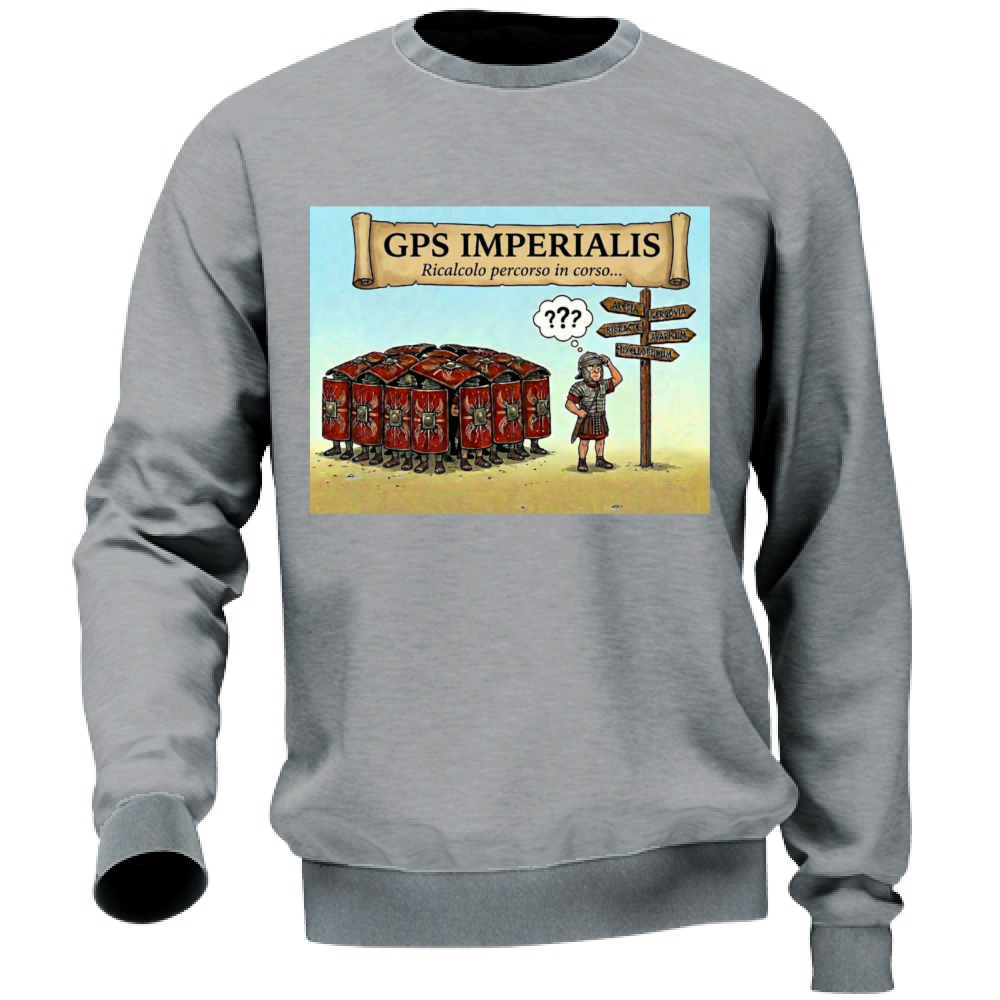 Felpa Unisex GPS IMPERIALIS - Ricalcolo percorso in corso