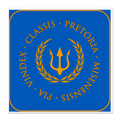 Adesivi Quadrati 10cm 6pz Adesivo quadrato insegna CLASSIS MISENENSIS