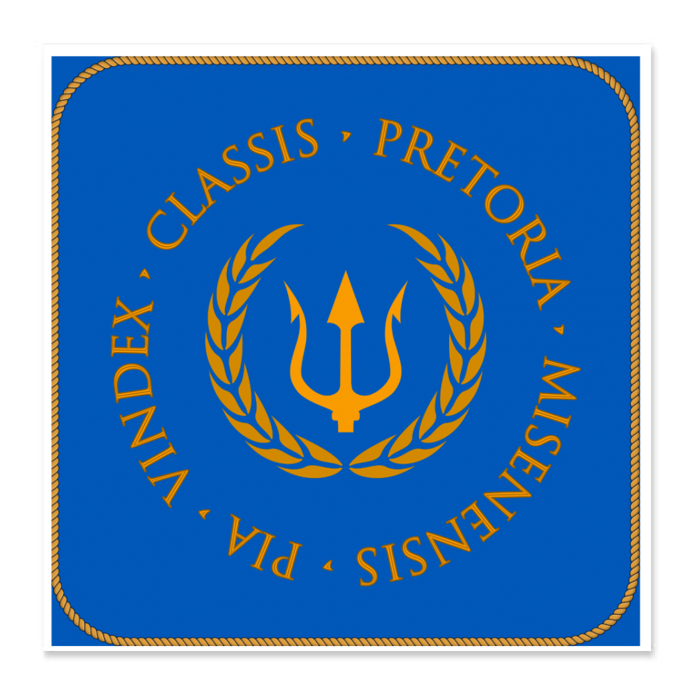 Adesivi Quadrati 10cm 6pz Adesivo quadrato insegna CLASSIS MISENENSIS