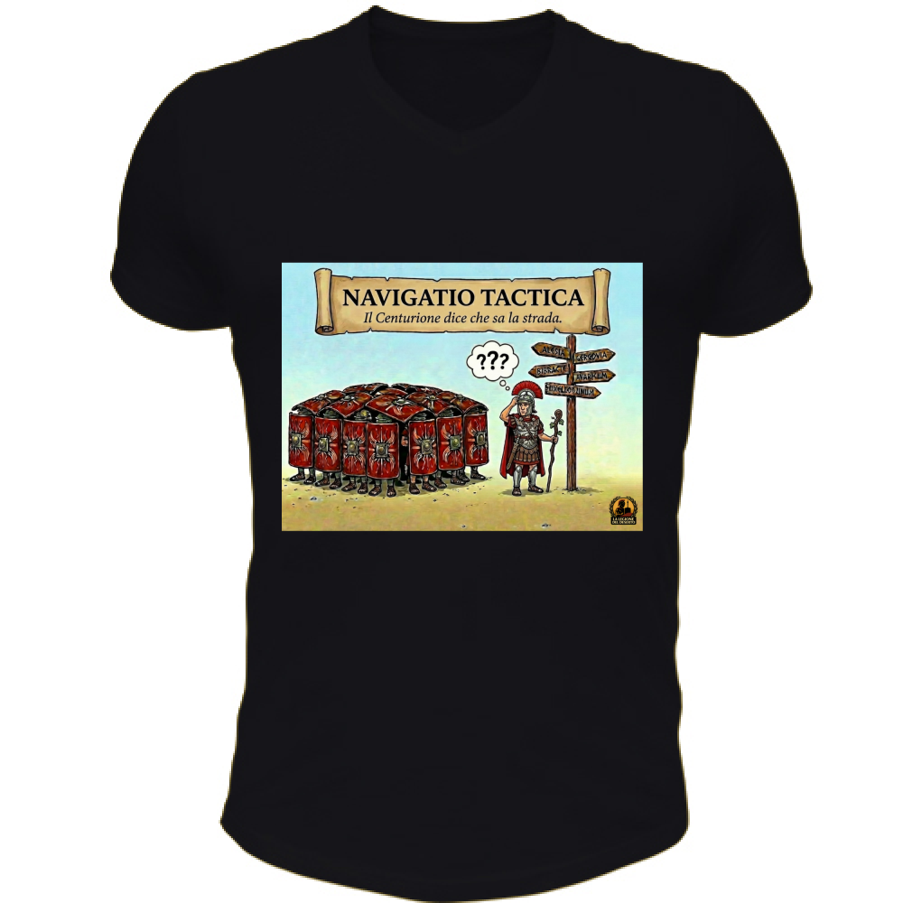 T-Shirt Unisex Scollo V NAVIGATIO TACTICA
