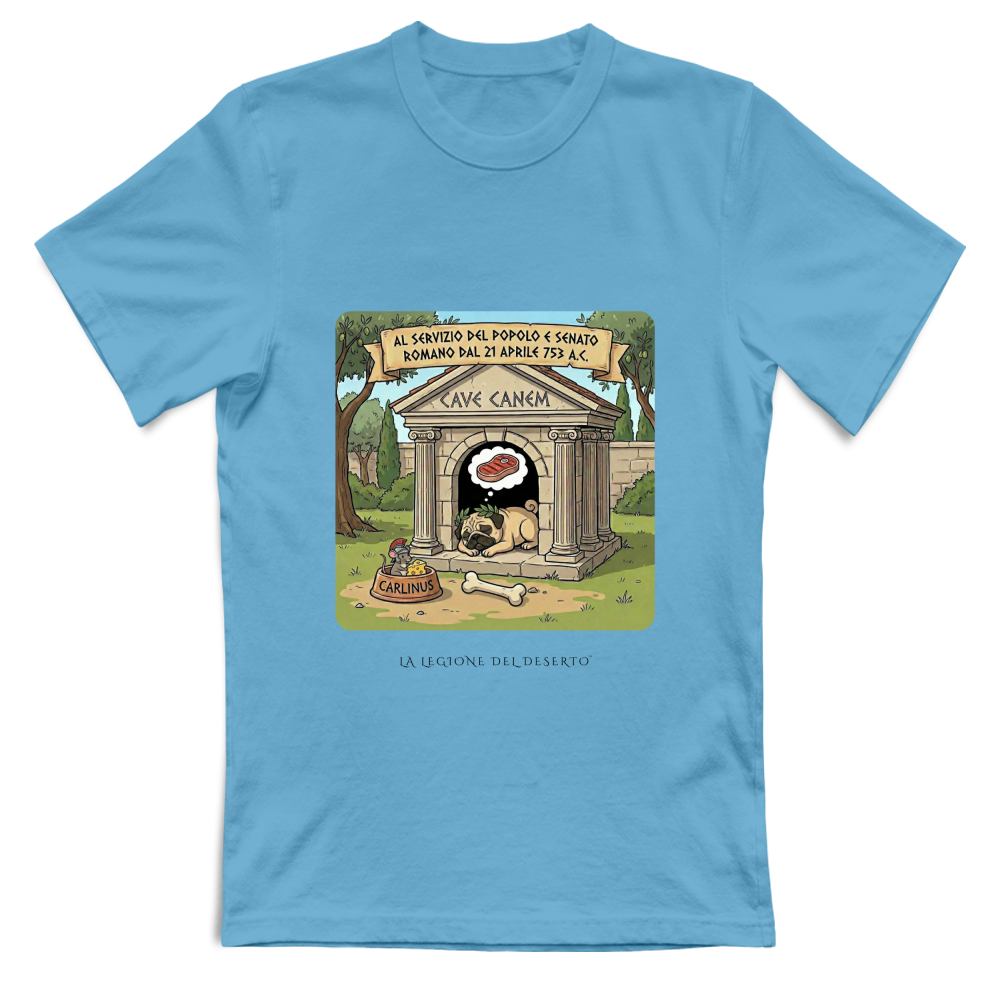 T-Shirt Unisex Carlinus Cave Canem - Il Guardiano Pigro