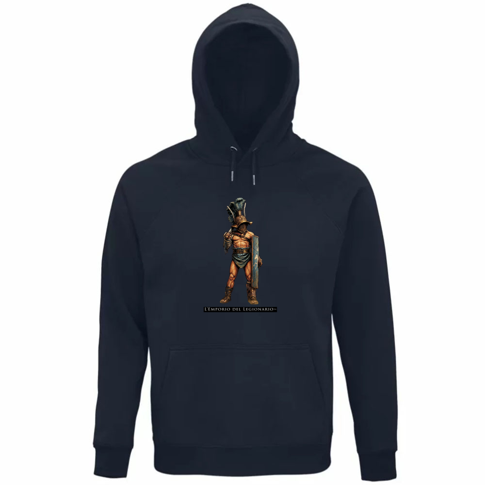 Felpa Organica Unisex Cappuccio Mirmillone