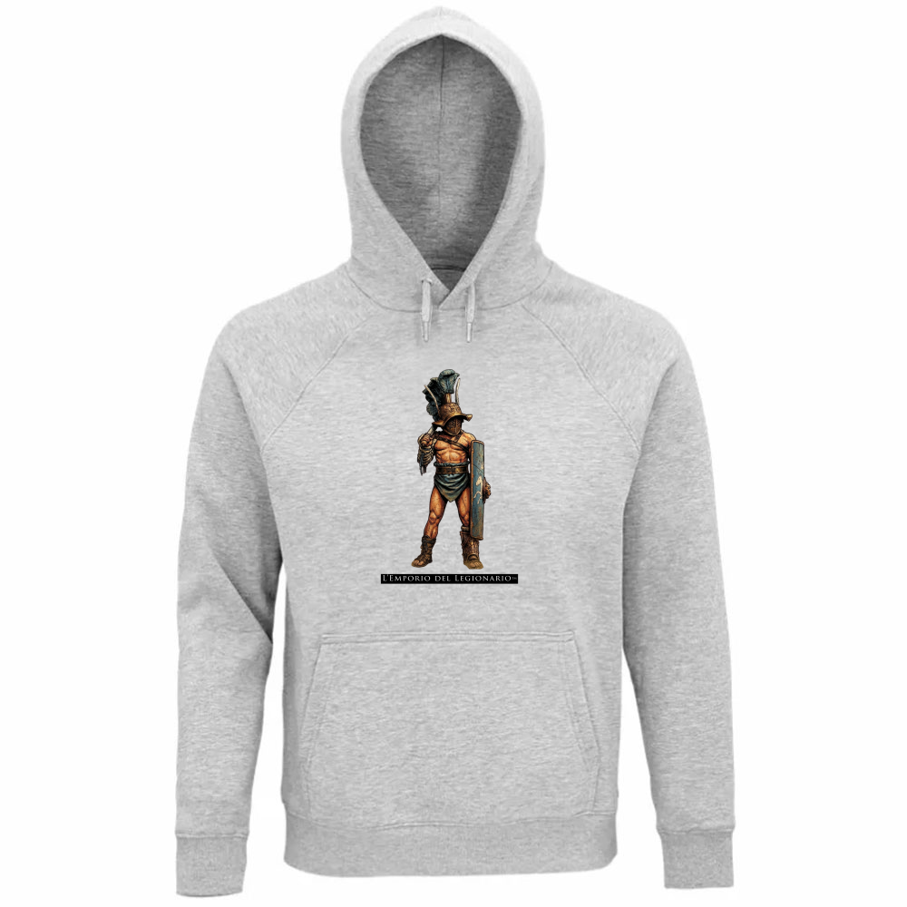 Felpa Organica Unisex Cappuccio Mirmillone