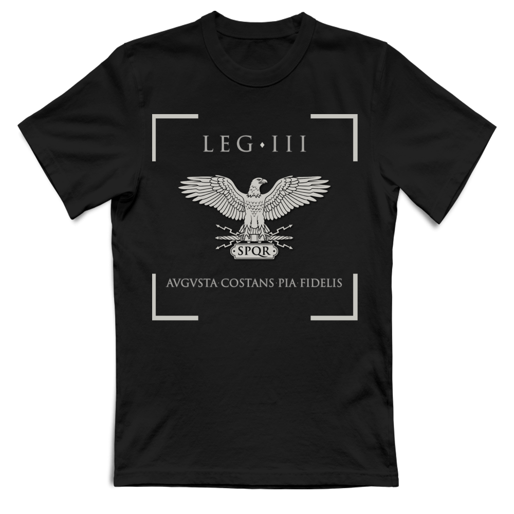 T-Shirt Unisex Maglietta III Legione Augusta Argento -  Aquila Ro