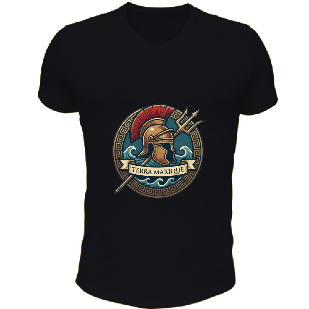 T-Shirt Unisex Scollo V TERRA MARIQUE - Per terra e per mare