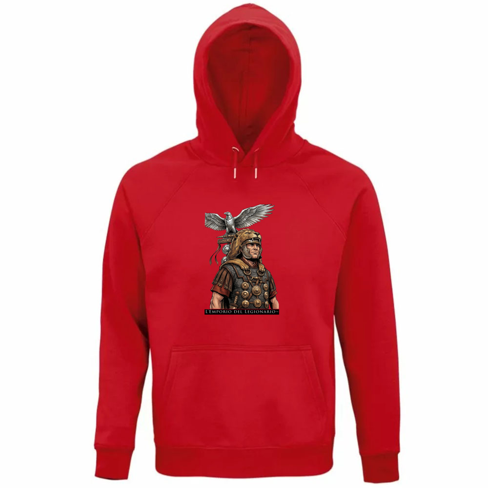 Felpa Organica Unisex Cappuccio Aquilifero