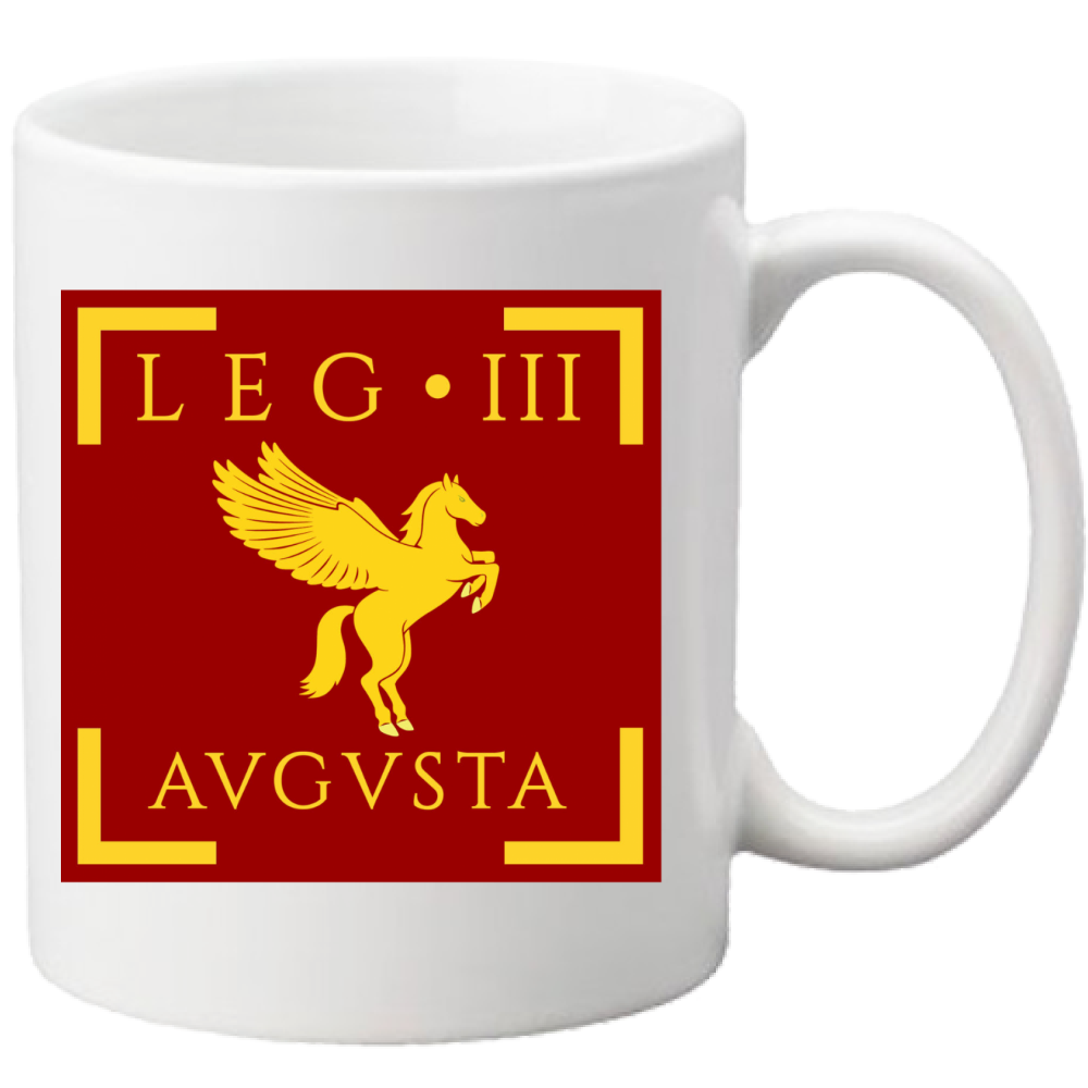 Tazza Tazza sfondo bianca con insegna PEGASO ALATO III L