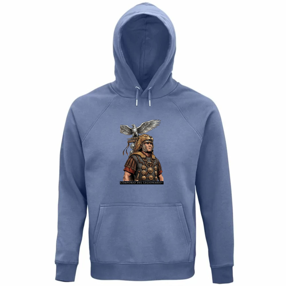 Felpa Organica Unisex Cappuccio Aquilifero