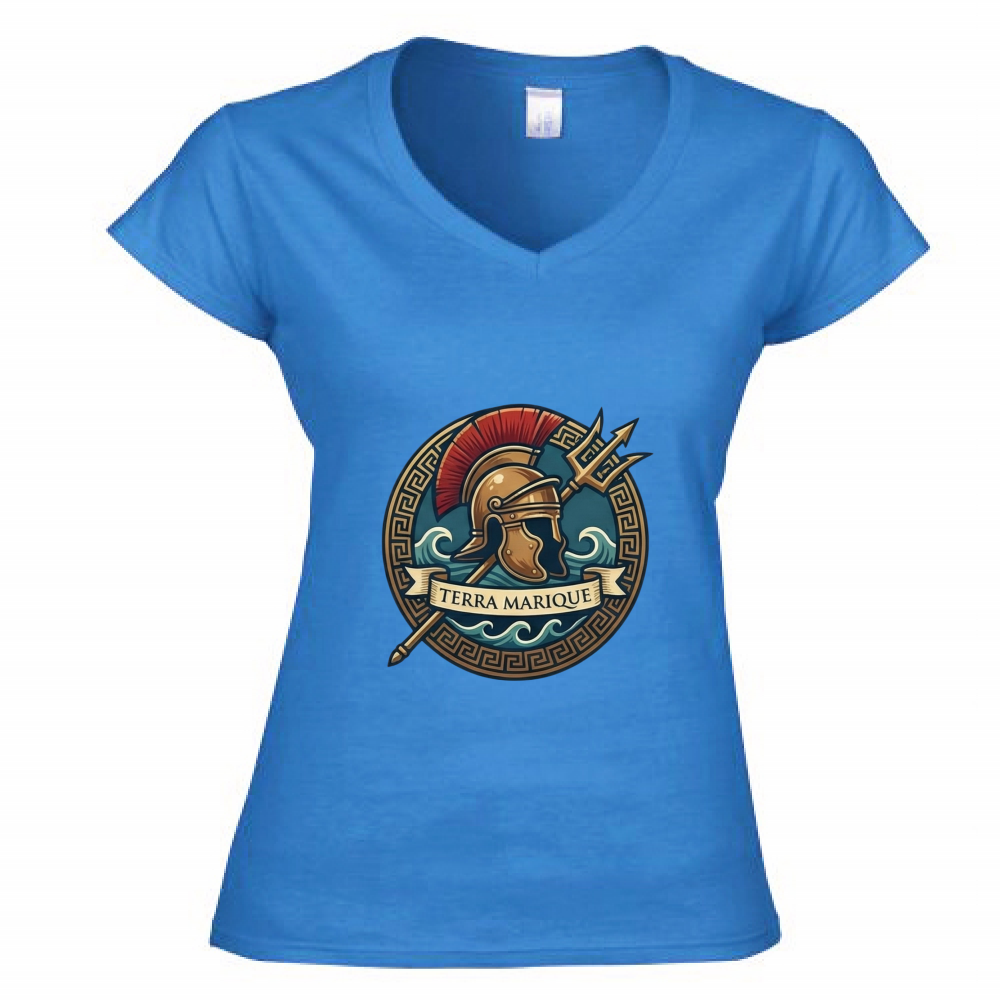 T-Shirt Donna Scollo V TERRA MARIQUE - Per terra e per mare