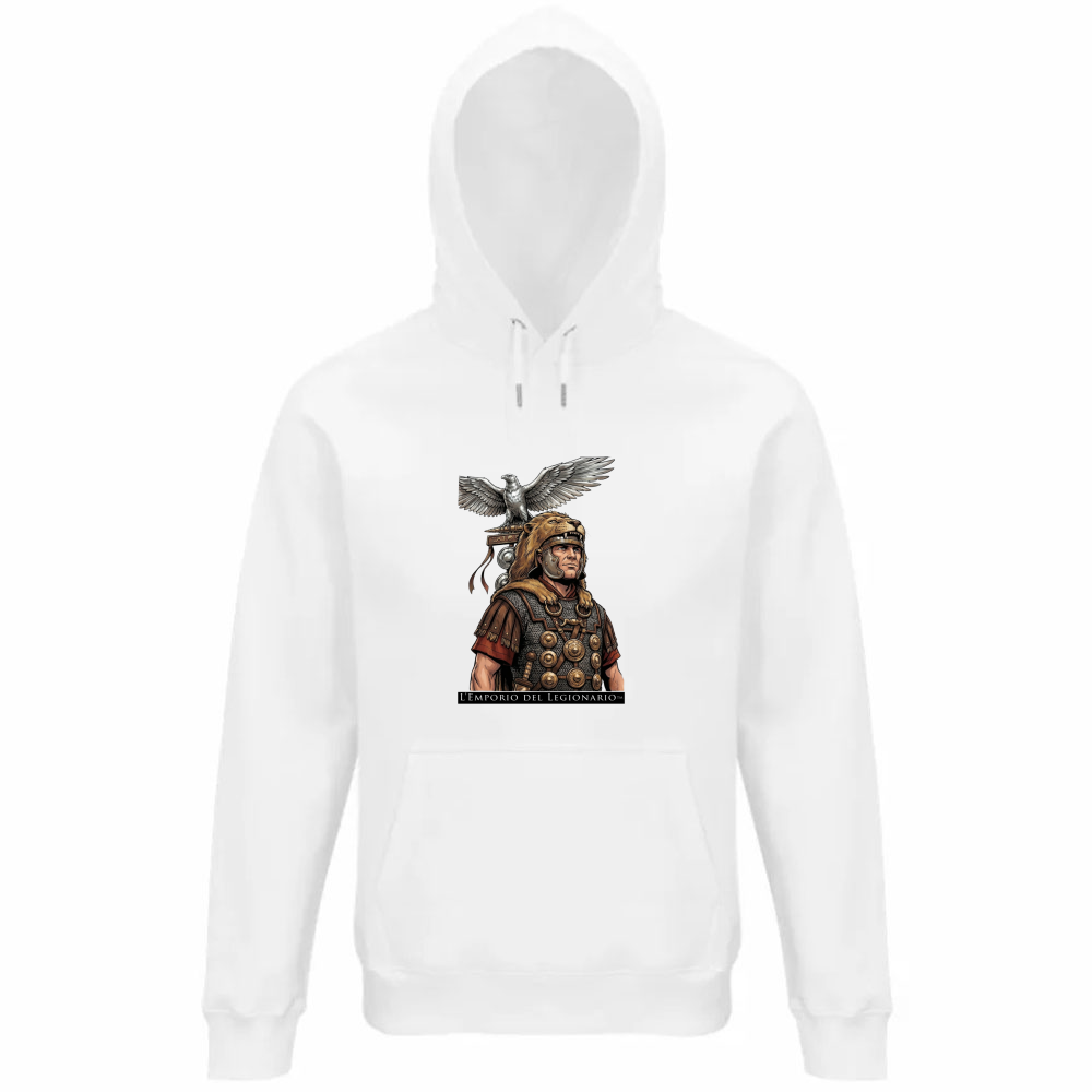 Felpa Organica Unisex Cappuccio Aquilifero