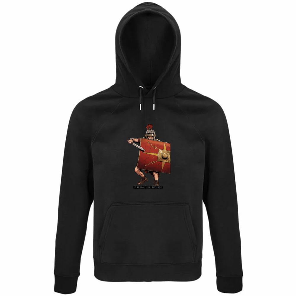 Felpa Organica Unisex Cappuccio Legionario