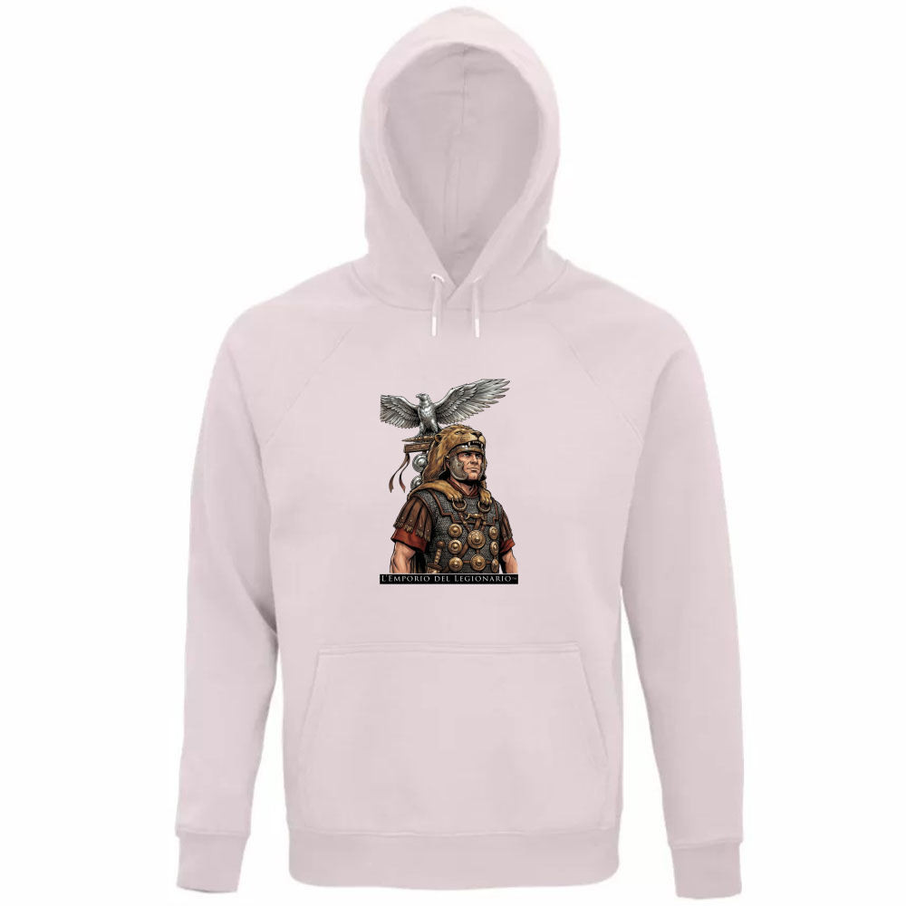 Felpa Organica Unisex Cappuccio Aquilifero