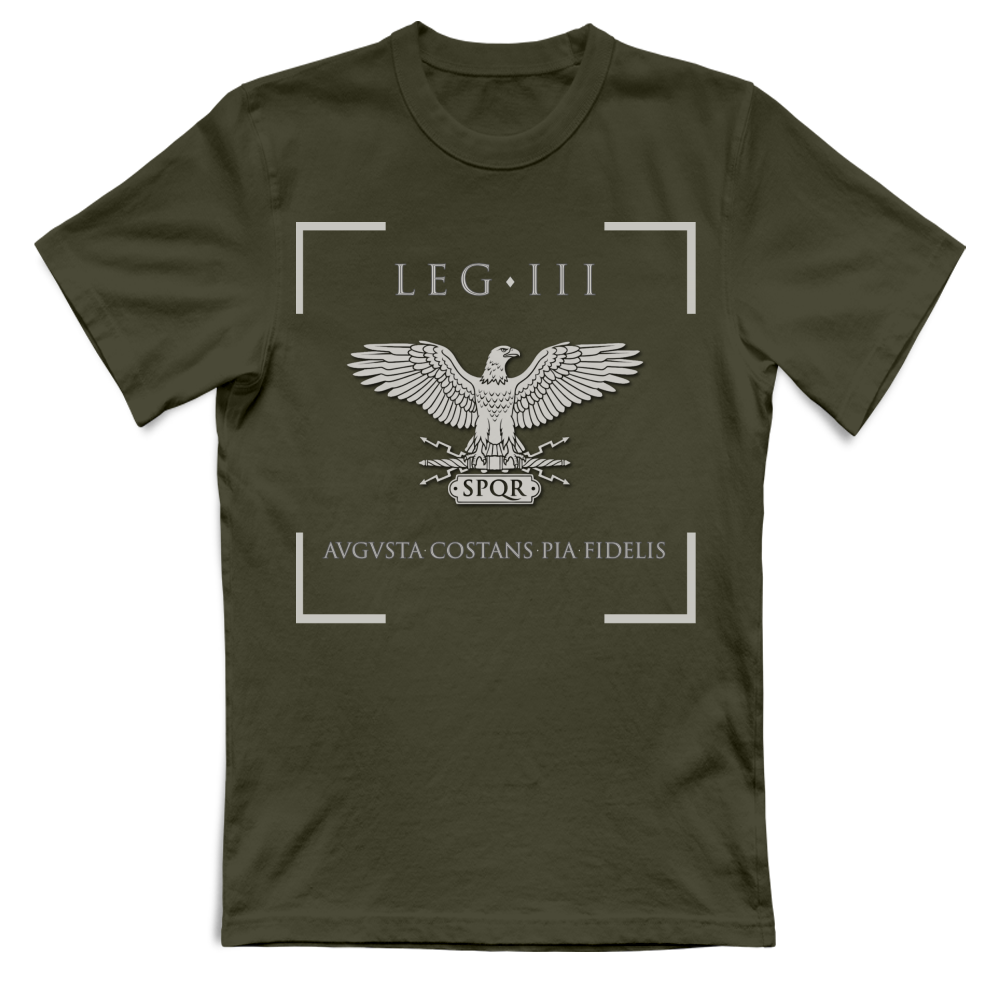 T-Shirt Unisex Maglietta III Legione Augusta Argento -  Aquila Ro